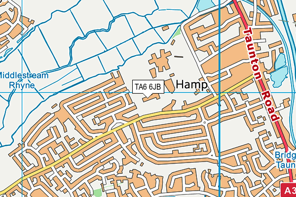 Hamp Nursery and Infants' School map (TA6 6JB) - OS VectorMap District (Ordnance Survey)