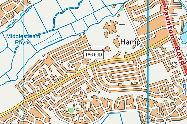 TA6 6JD map - OS VectorMap District (Ordnance Survey)