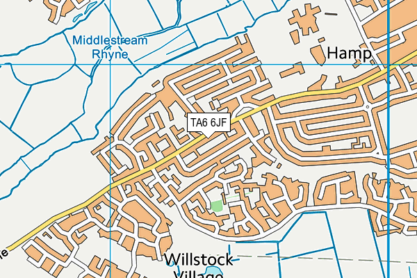 TA6 6JF map - OS VectorMap District (Ordnance Survey)