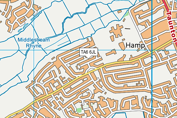 TA6 6JL map - OS VectorMap District (Ordnance Survey)