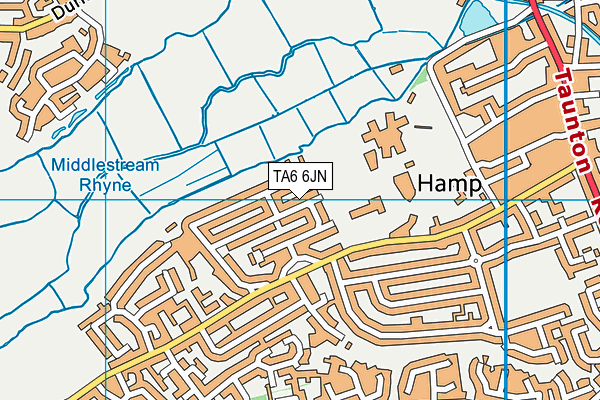 TA6 6JN map - OS VectorMap District (Ordnance Survey)