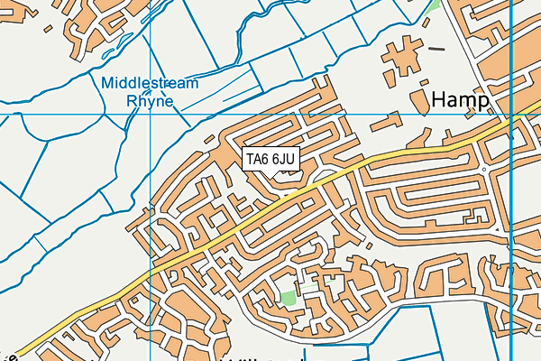 TA6 6JU map - OS VectorMap District (Ordnance Survey)