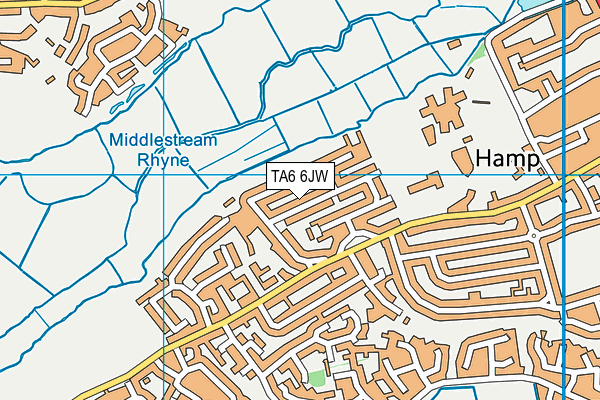 TA6 6JW map - OS VectorMap District (Ordnance Survey)