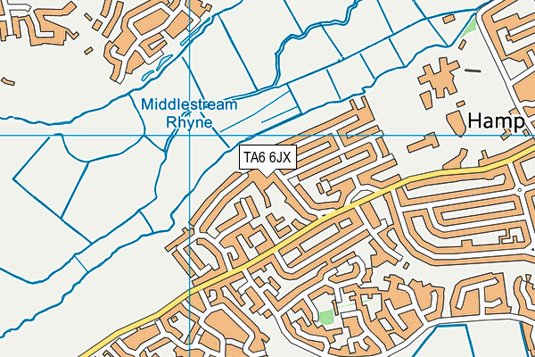 TA6 6JX map - OS VectorMap District (Ordnance Survey)