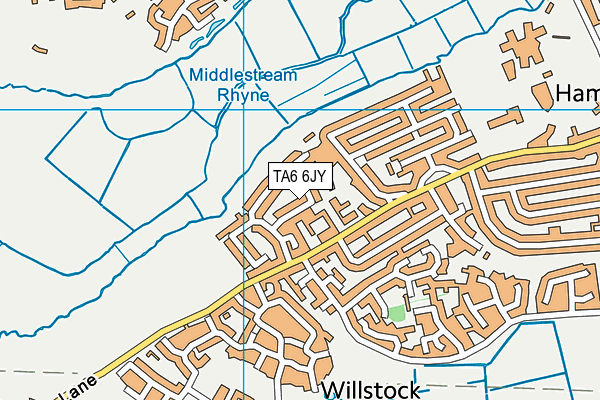 TA6 6JY map - OS VectorMap District (Ordnance Survey)