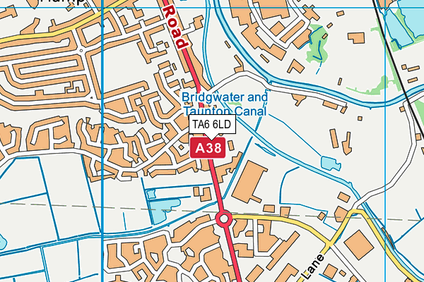 TA6 6LD map - OS VectorMap District (Ordnance Survey)