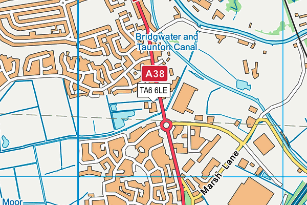 TA6 6LE map - OS VectorMap District (Ordnance Survey)