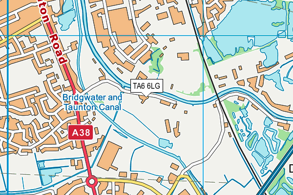 TA6 6LG map - OS VectorMap District (Ordnance Survey)