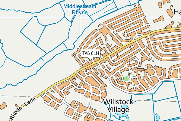 TA6 6LH map - OS VectorMap District (Ordnance Survey)