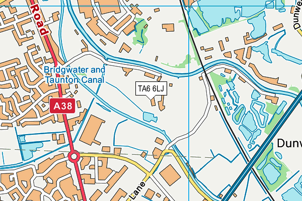 TA6 6LJ map - OS VectorMap District (Ordnance Survey)