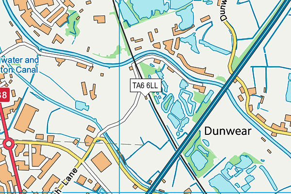 TA6 6LL map - OS VectorMap District (Ordnance Survey)