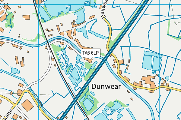 TA6 6LP map - OS VectorMap District (Ordnance Survey)