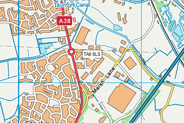 TA6 6LS map - OS VectorMap District (Ordnance Survey)