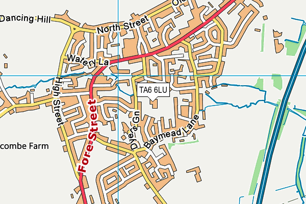 TA6 6LU map - OS VectorMap District (Ordnance Survey)