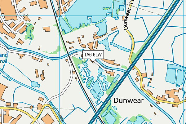TA6 6LW map - OS VectorMap District (Ordnance Survey)