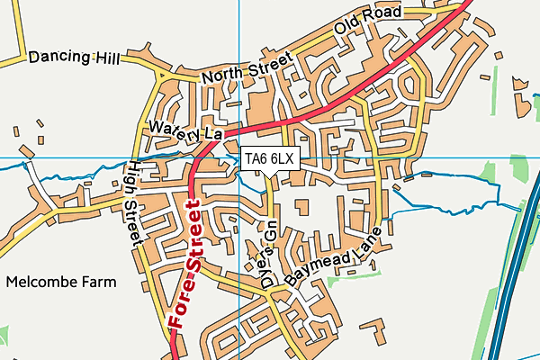 TA6 6LX map - OS VectorMap District (Ordnance Survey)