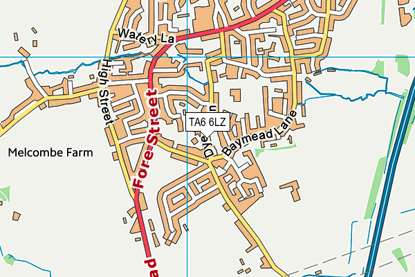 TA6 6LZ map - OS VectorMap District (Ordnance Survey)