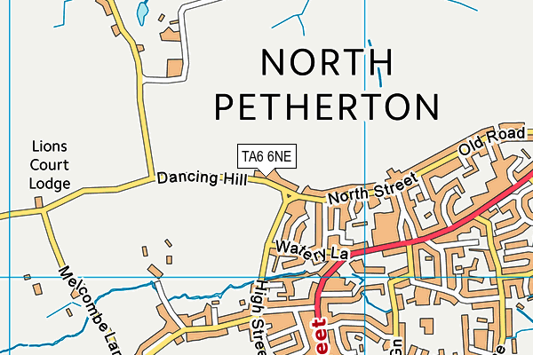 TA6 6NE map - OS VectorMap District (Ordnance Survey)