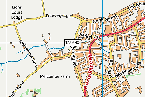 TA6 6NQ map - OS VectorMap District (Ordnance Survey)