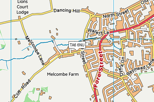 TA6 6NU map - OS VectorMap District (Ordnance Survey)