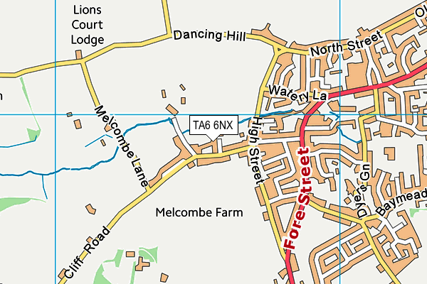 TA6 6NX map - OS VectorMap District (Ordnance Survey)