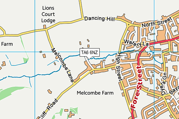 TA6 6NZ map - OS VectorMap District (Ordnance Survey)