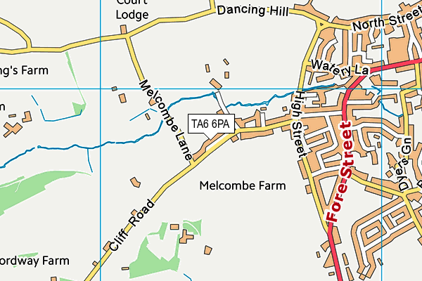 TA6 6PA map - OS VectorMap District (Ordnance Survey)