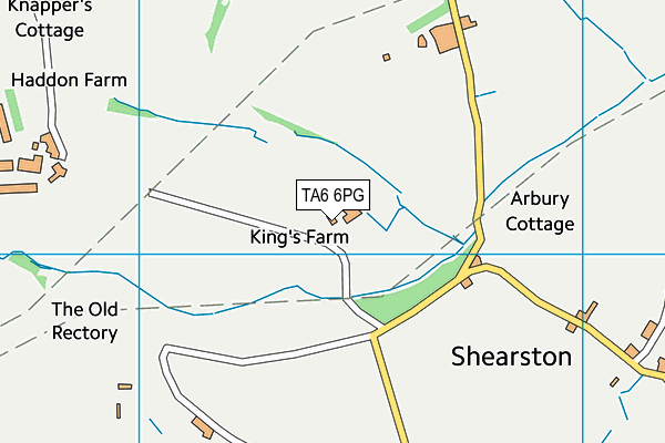 TA6 6PG map - OS VectorMap District (Ordnance Survey)