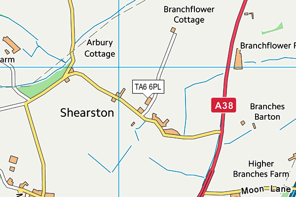 TA6 6PL map - OS VectorMap District (Ordnance Survey)