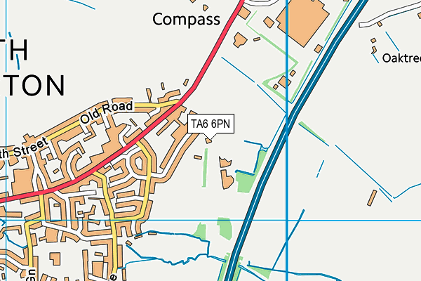 TA6 6PN map - OS VectorMap District (Ordnance Survey)