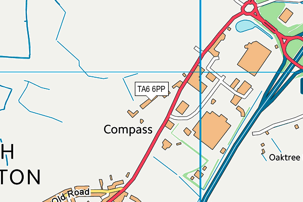 TA6 6PP map - OS VectorMap District (Ordnance Survey)