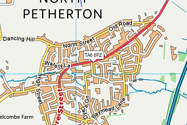 TA6 6PZ map - OS VectorMap District (Ordnance Survey)