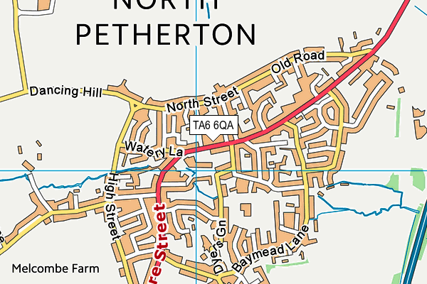 TA6 6QA map - OS VectorMap District (Ordnance Survey)