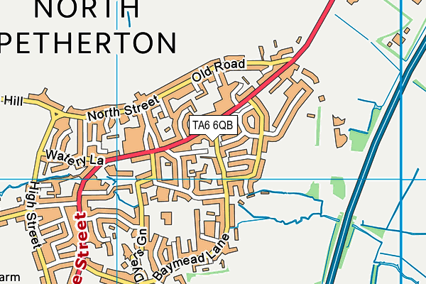 TA6 6QB map - OS VectorMap District (Ordnance Survey)