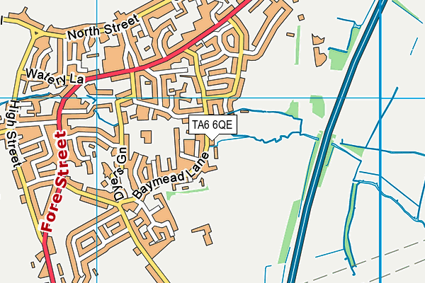 TA6 6QE map - OS VectorMap District (Ordnance Survey)