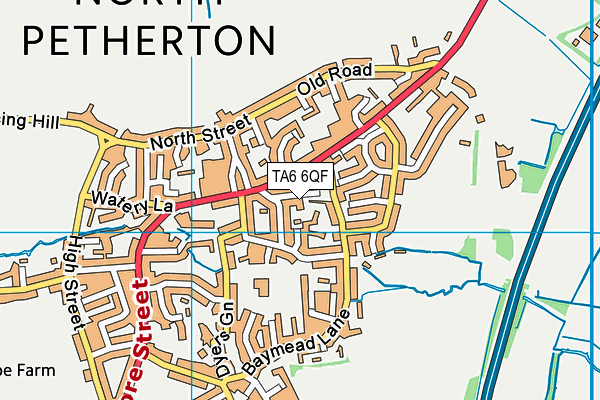 TA6 6QF map - OS VectorMap District (Ordnance Survey)