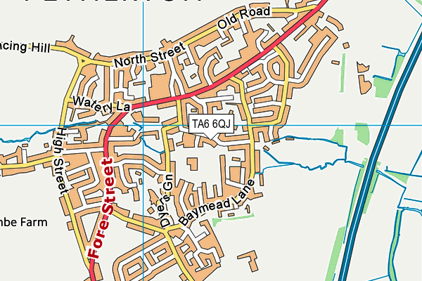TA6 6QJ map - OS VectorMap District (Ordnance Survey)