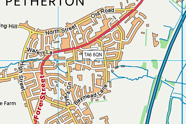 TA6 6QN map - OS VectorMap District (Ordnance Survey)