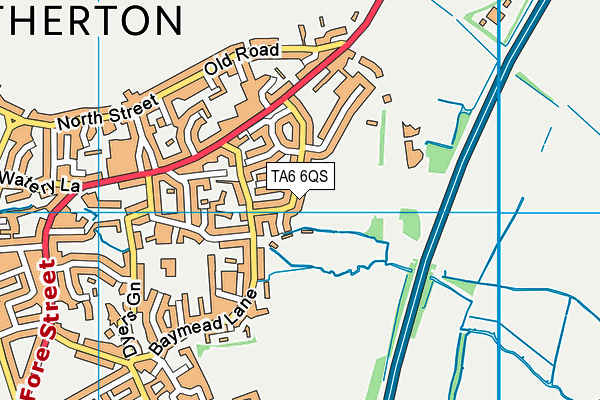 TA6 6QS map - OS VectorMap District (Ordnance Survey)