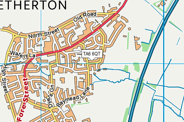 TA6 6QT map - OS VectorMap District (Ordnance Survey)