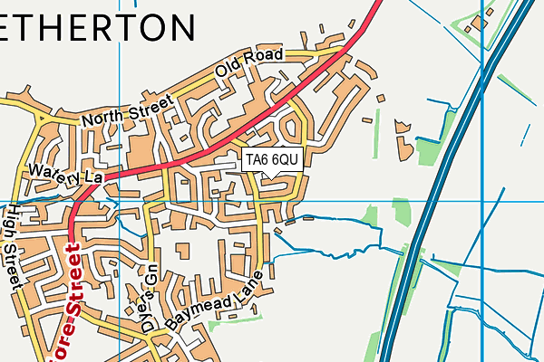 TA6 6QU map - OS VectorMap District (Ordnance Survey)