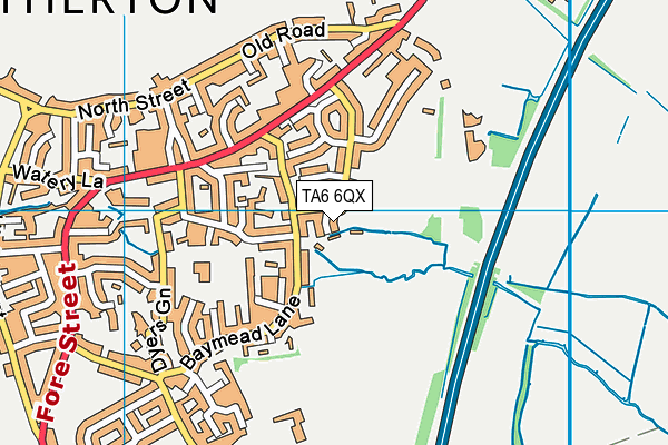 TA6 6QX map - OS VectorMap District (Ordnance Survey)