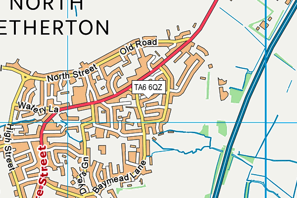 TA6 6QZ map - OS VectorMap District (Ordnance Survey)