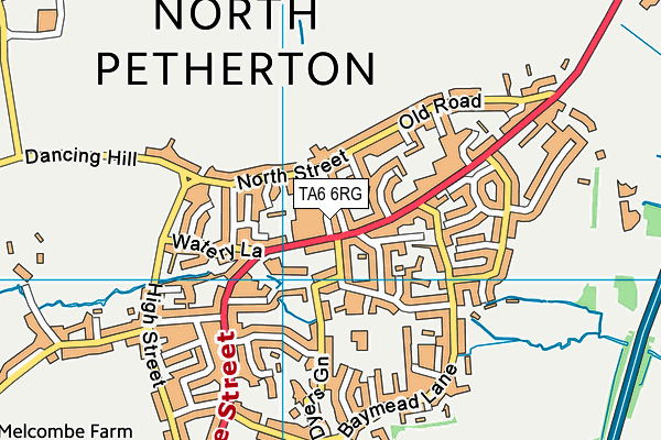 TA6 6RG map - OS VectorMap District (Ordnance Survey)