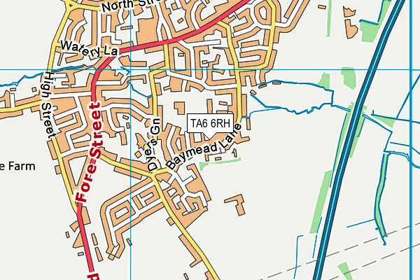 TA6 6RH map - OS VectorMap District (Ordnance Survey)