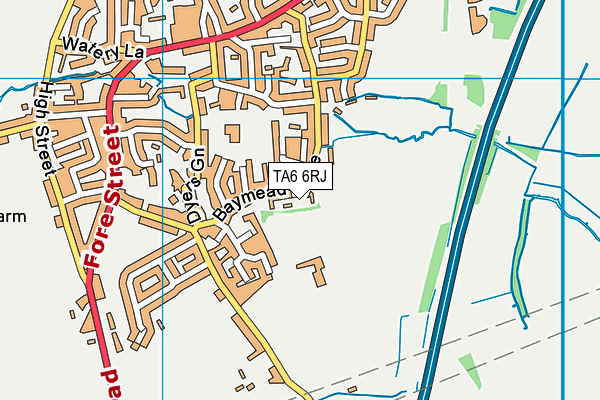 TA6 6RJ map - OS VectorMap District (Ordnance Survey)