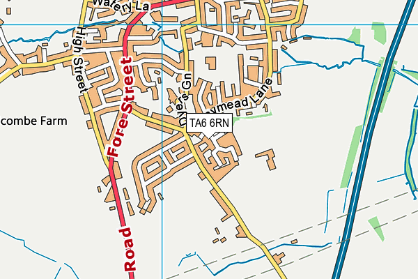 TA6 6RN map - OS VectorMap District (Ordnance Survey)