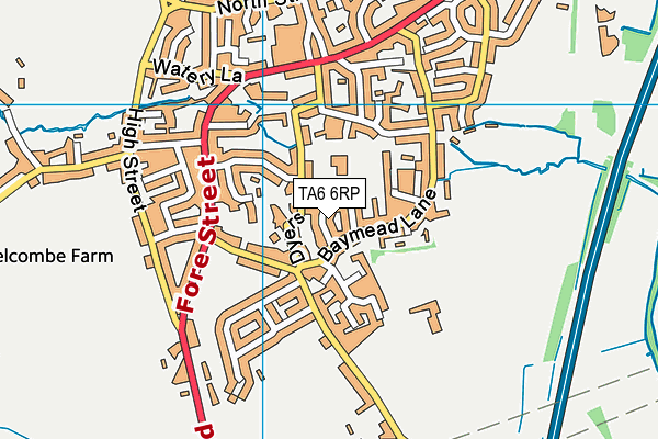 TA6 6RP map - OS VectorMap District (Ordnance Survey)