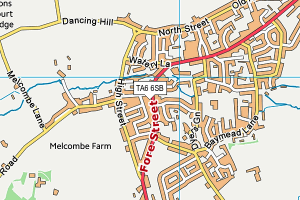 TA6 6SB map - OS VectorMap District (Ordnance Survey)