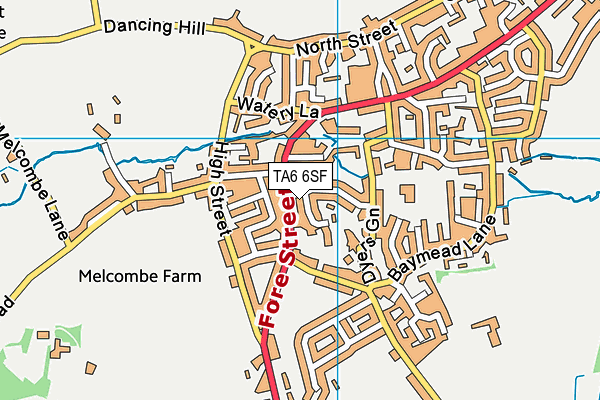 TA6 6SF map - OS VectorMap District (Ordnance Survey)